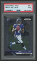 Lamar Jackson 2018 Panini Prizm #212 RC (PSA 9) at PristineAuction.com