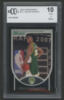 Kevin Durant 2007-08 Bowman #111 #817/2999 (BCCG 10) at PristineAuction.com