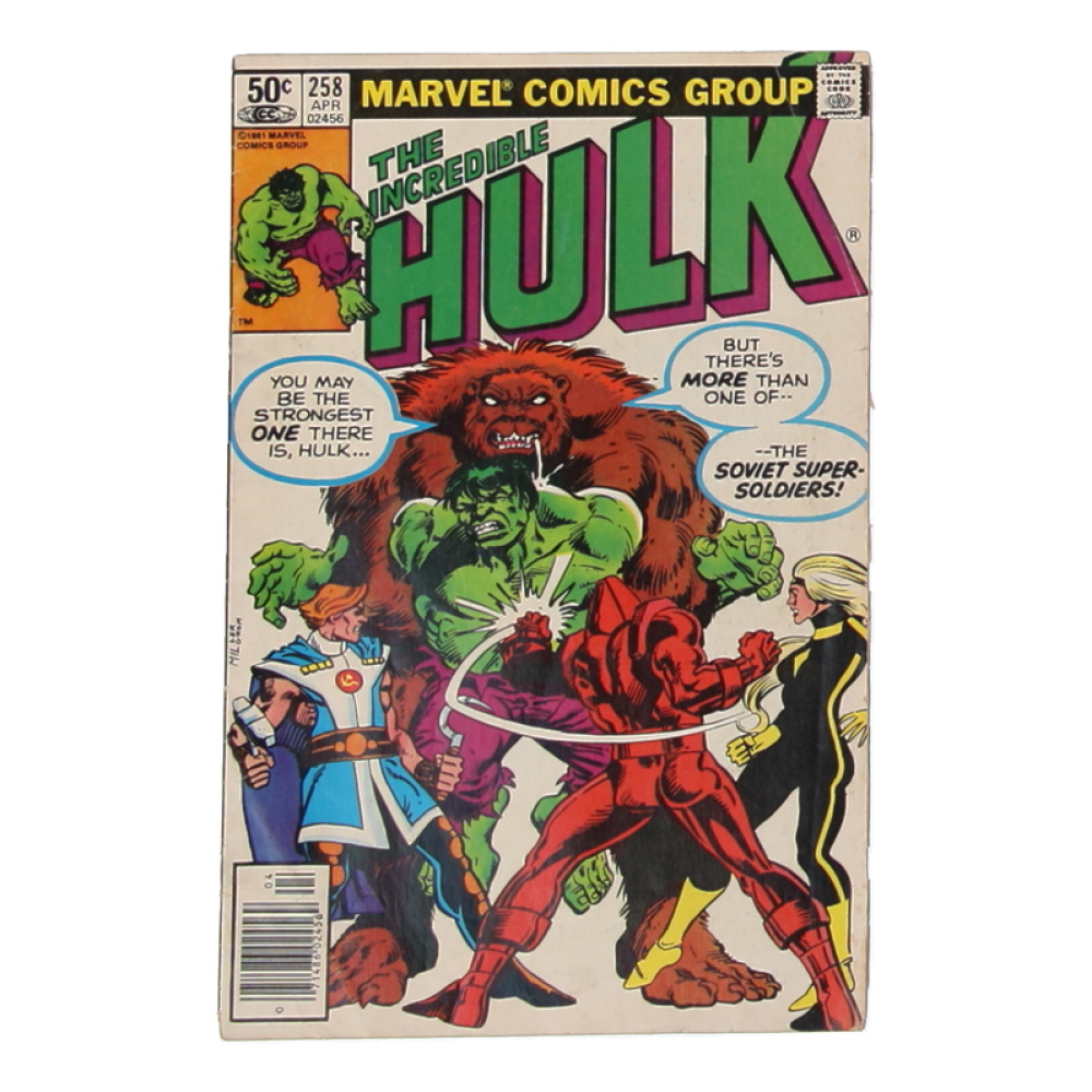 1981 "The Incredible Hulk" Issue #258 Marvel Comic Book at PristineAuction.com