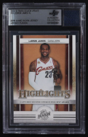 LeBron James 2009-10 Panini Season Update #18 With Game-Worn Jersey Swatch (BGS) at PristineAuction.com