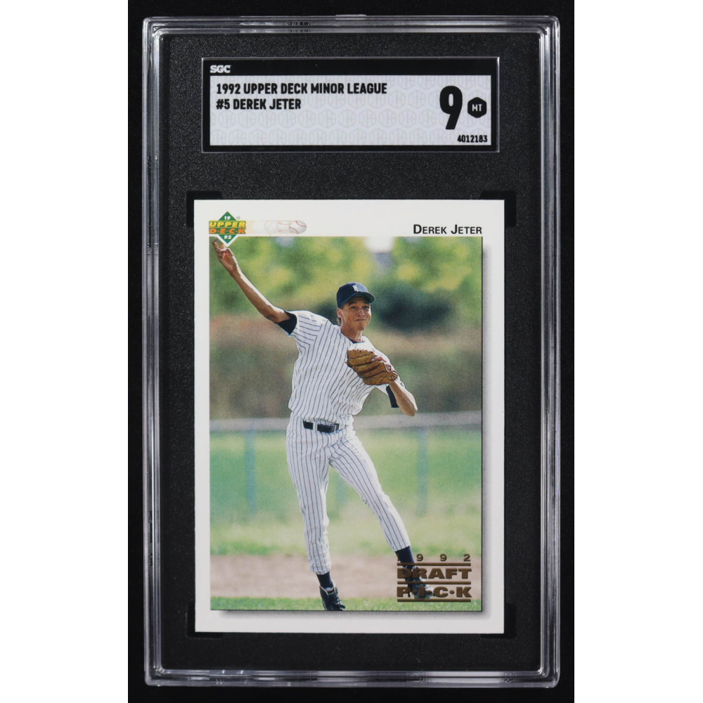 Derek Jeter 1992 Upper Deck Minor League #5 RC (SGC 9) at PristineAuction.com