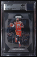 LeBron James 2017-18 Panini Prizm #191 With Game-Worn Jersey Swatch (BGS) at PristineAuction.com