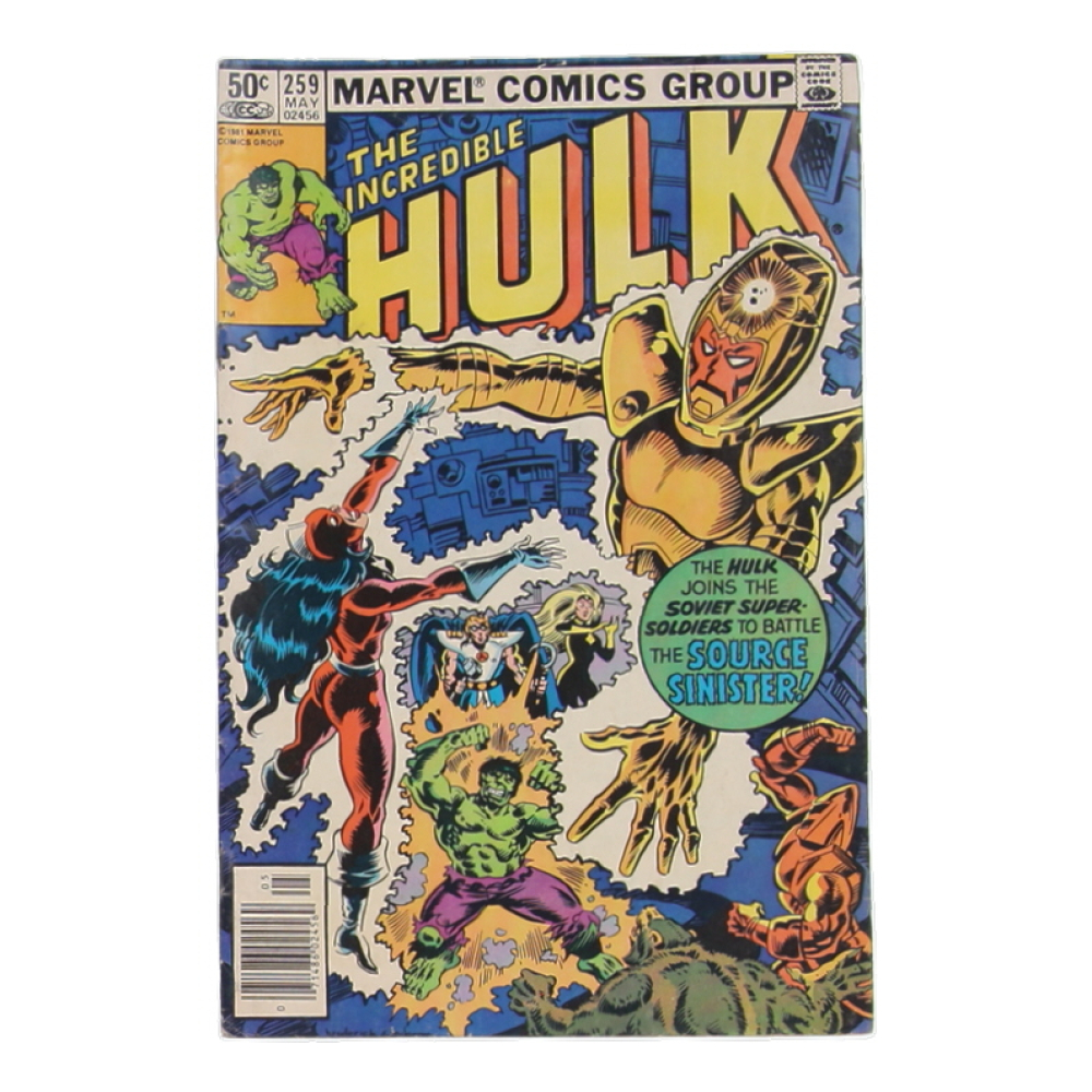 1981 "The Incredible Hulk" Issue #259 Marvel Comic Book at PristineAuction.com