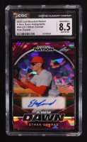 Ethan Conroad 2025 Leaf Baseball Nation New Dawn Autographs Pink Crystal #NA-EC1 #4/6 (CGC 8.5) at PristineAuction.com