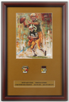 Bart Starr Signed Packers Custom Framed Art Print Display with Super Bowl I & II Pins (JSA) at PristineAuction.com
