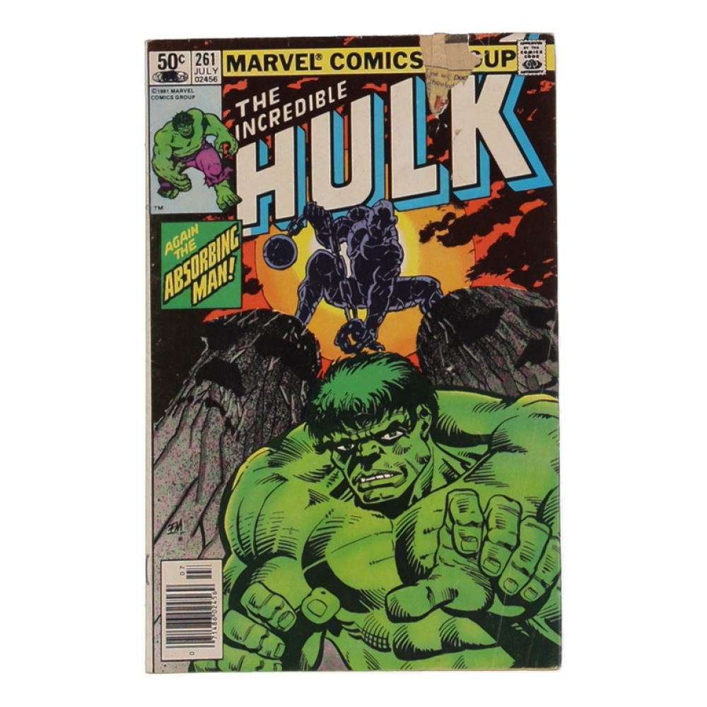 1981 "The Incredible Hulk" Issue #261 Marvel Comic Book at PristineAuction.com