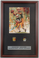 Bart Starr Signed Packers Custom Framed Art Print Display with Super Bowl I & II Pins (JSA) at PristineAuction.com