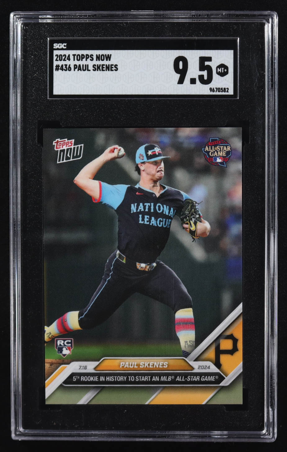 Paul Skenes 2024 Topps Now #436 RC (SGC 9.5) at PristineAuction.com Paul Skenes 2024 Topps Now #436 RC (SGC 9.5) at PristineAuction.com