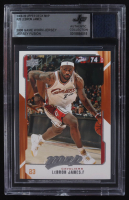 LeBron James 2008-09 Upper Deck MVP #28 With Game-Worn Jersey Swatch (BGS) at PristineAuction.com