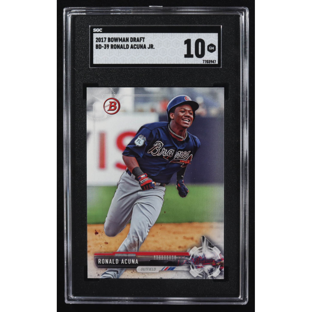 Ronald Acuna Jr. 2017 Bowman Draft #BD-39 RC (SGC 10) at PristineAuction.com