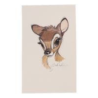 "Bambi" By Scott T. Cook 5.5x8.75 Watercolor Print at PristineAuction.com