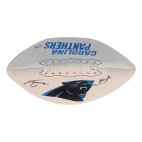 Bryce Young & Tetairoa McMillan Signed Panthers Logo Football (Fanatics) at PristineAuction.com