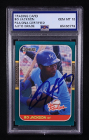 Bo Jackson Signed 1987 Donruss Rookies #14 RC (PSA | Autograph Graded 10) at PristineAuction.com