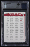 2003-04 Topps Chrome Checklist With LeBron James Game-Worn Jersey Swatch (BGS) at PristineAuction.com