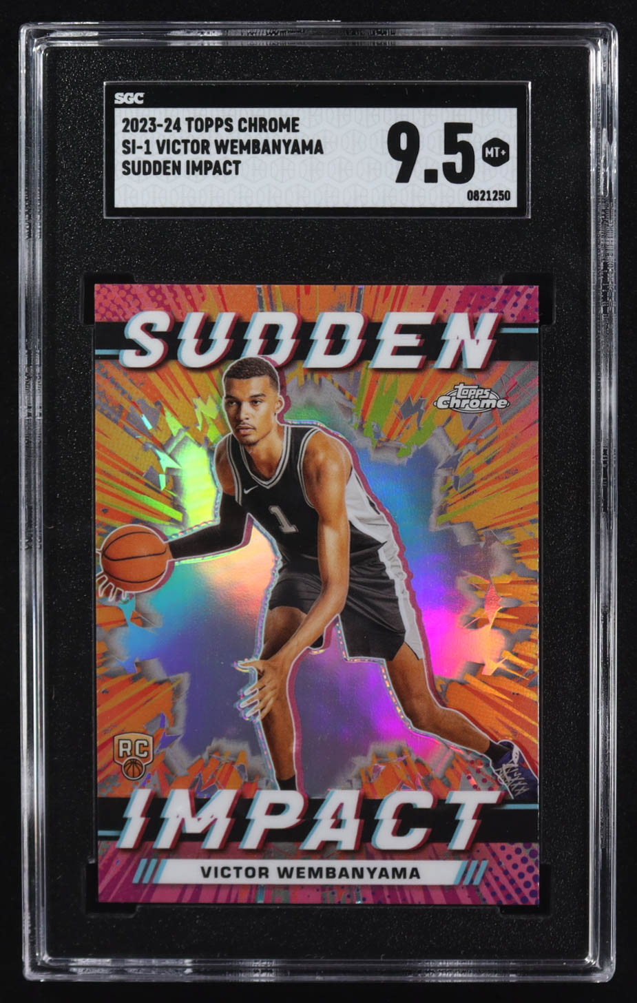 Victor Wembanyama 2023-24 Topps Chrome Sudden Impact #SI-1 RC (SGC 9.5) at PristineAuction.com Victor Wembanyama 2023-24 Topps Chrome Sudden Impact #SI-1 RC (SGC 9.5) at PristineAuction.com
