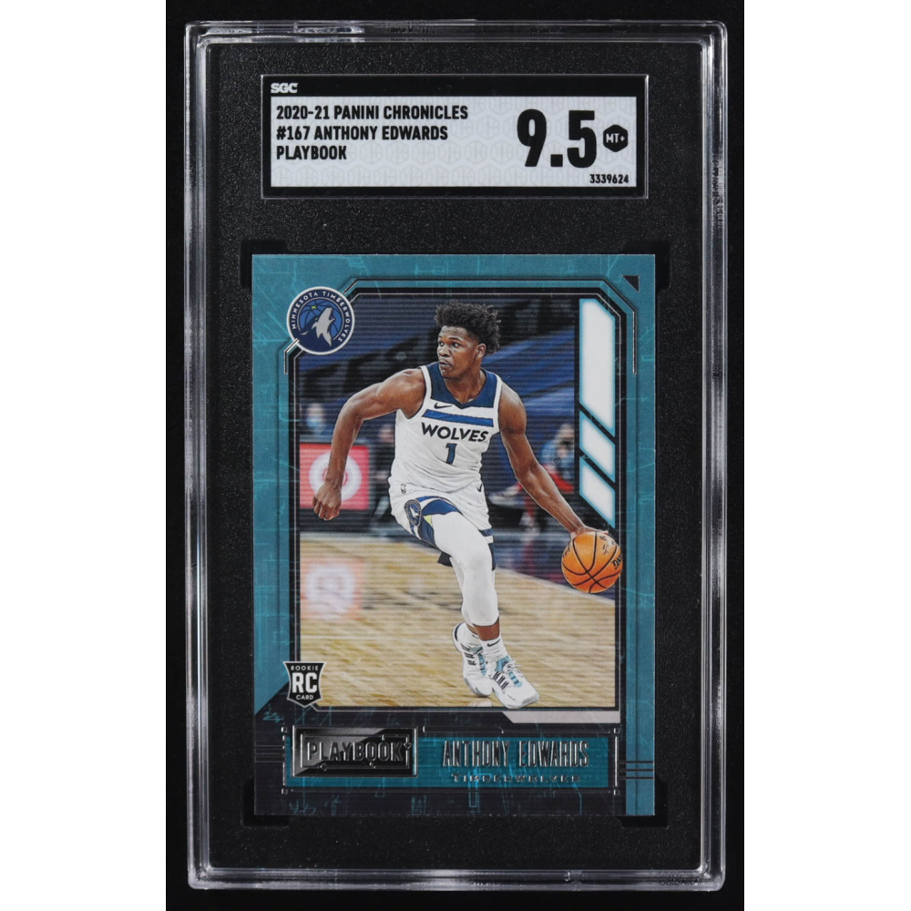 Anthony Edwards 2020-21 Panini Chronicles Playbook #167 RC (SGC 9.5) at PristineAuction.com