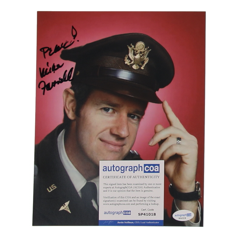 Mike Farrell Signed "M*A*S*H* " 8x10 Photo Inscribed "Peace!" (AutographCOA) at PristineAuction.com Mike Farrell Signed "M*A*S*H* " 8x10 Photo Inscribed "Peace!" (AutographCOA) at PristineAuction.com