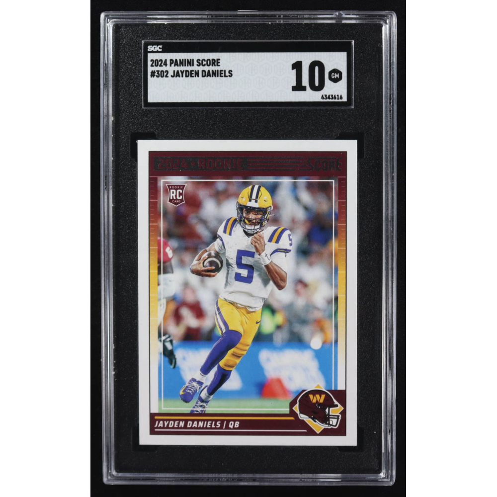 Jayden Daniels 2024 Panini Score #302 RC (SGC 10) at PristineAuction.com