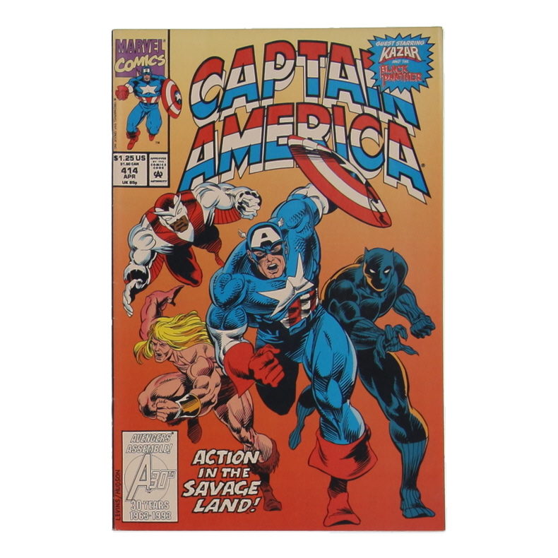 1993 "Captain America" Issue #414 Marvel Comic Book at PristineAuction.com 1993 "Captain America" Issue #414 Marvel Comic Book at PristineAuction.com