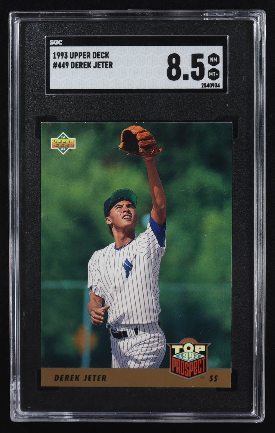 Derek Jeter 1993 Upper Deck #469 RC (SGC 8.5) at PristineAuction.com Derek Jeter 1993 Upper Deck #469 RC (SGC 8.5) at PristineAuction.com