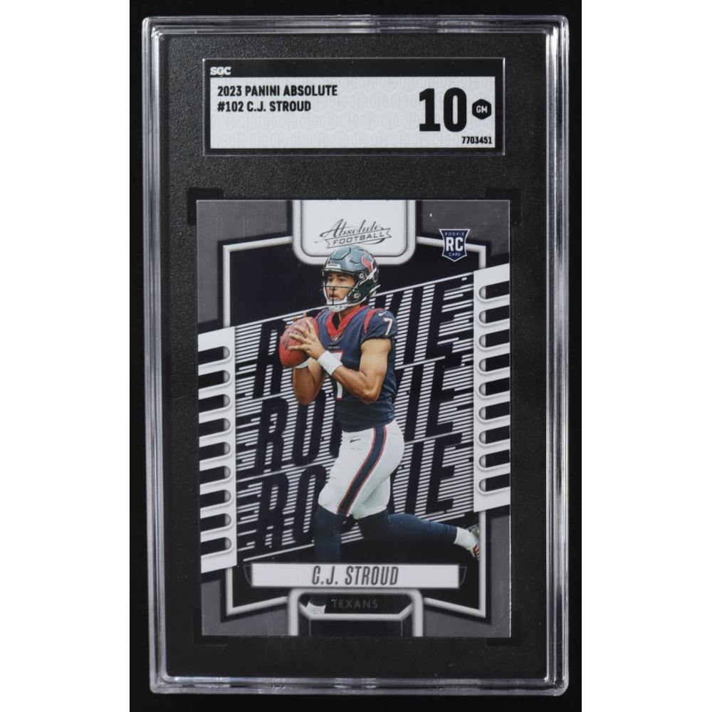 C.J. Stroud 2023 Panini Absolute #102 RC (SGC 10) at PristineAuction.com