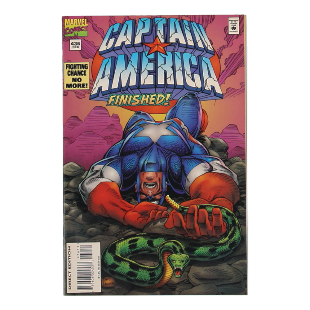 1995 "Captain America" Issue #436 Marvel Comic Book at PristineAuction.com