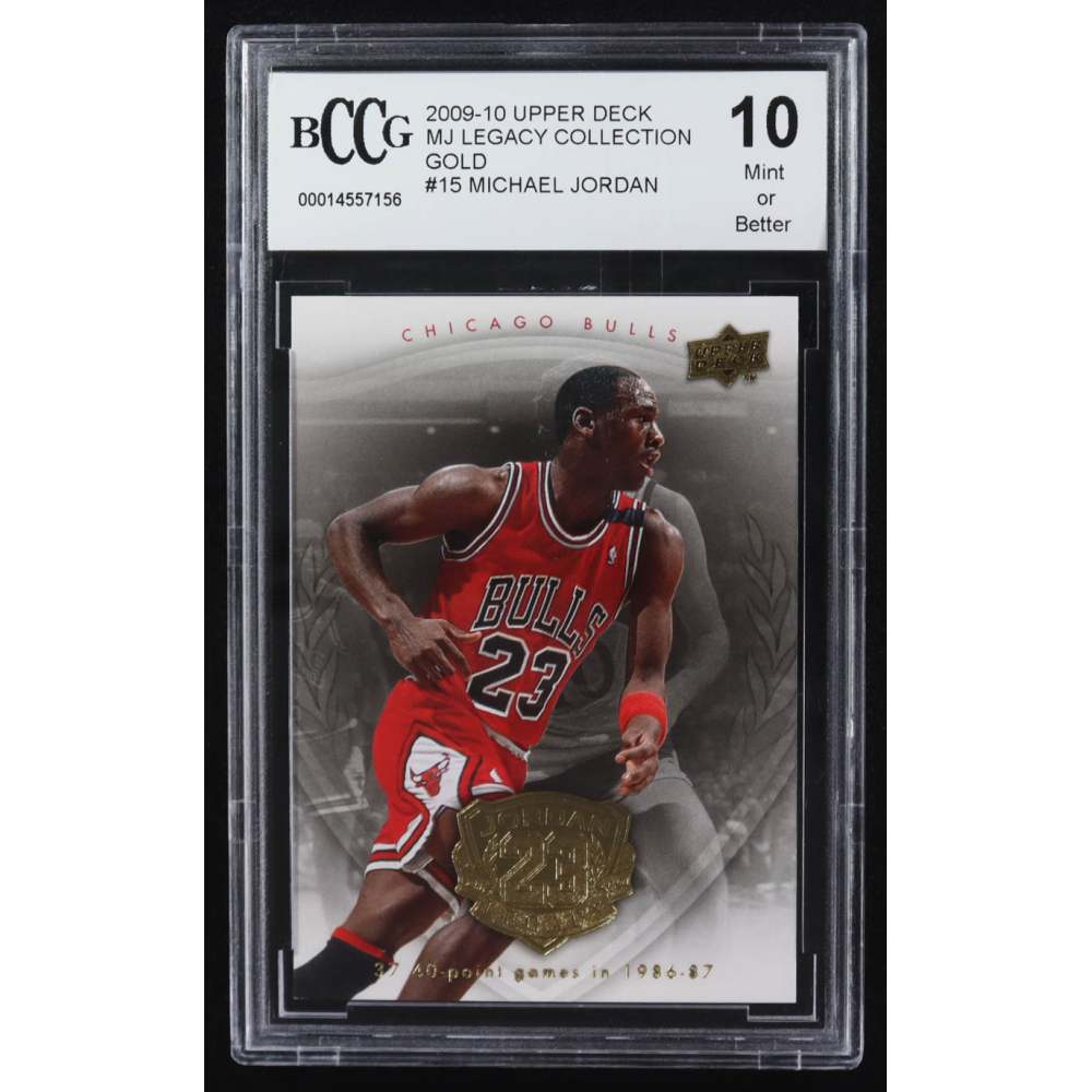 Michael Jordan 2009-10 Upper Deck MJ Legacy Collection Gold #15 (BCCG 10) at PristineAuction.com