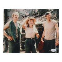 Mike Farrell Signed "M*A*S*H* " 8x10 Photo Inscribed "Peace!" (AutographCOA) at PristineAuction.com
