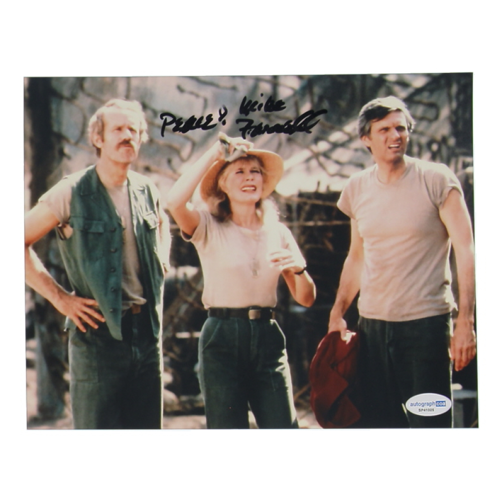 Mike Farrell Signed "M*A*S*H* " 8x10 Photo Inscribed "Peace!" (AutographCOA) at PristineAuction.com