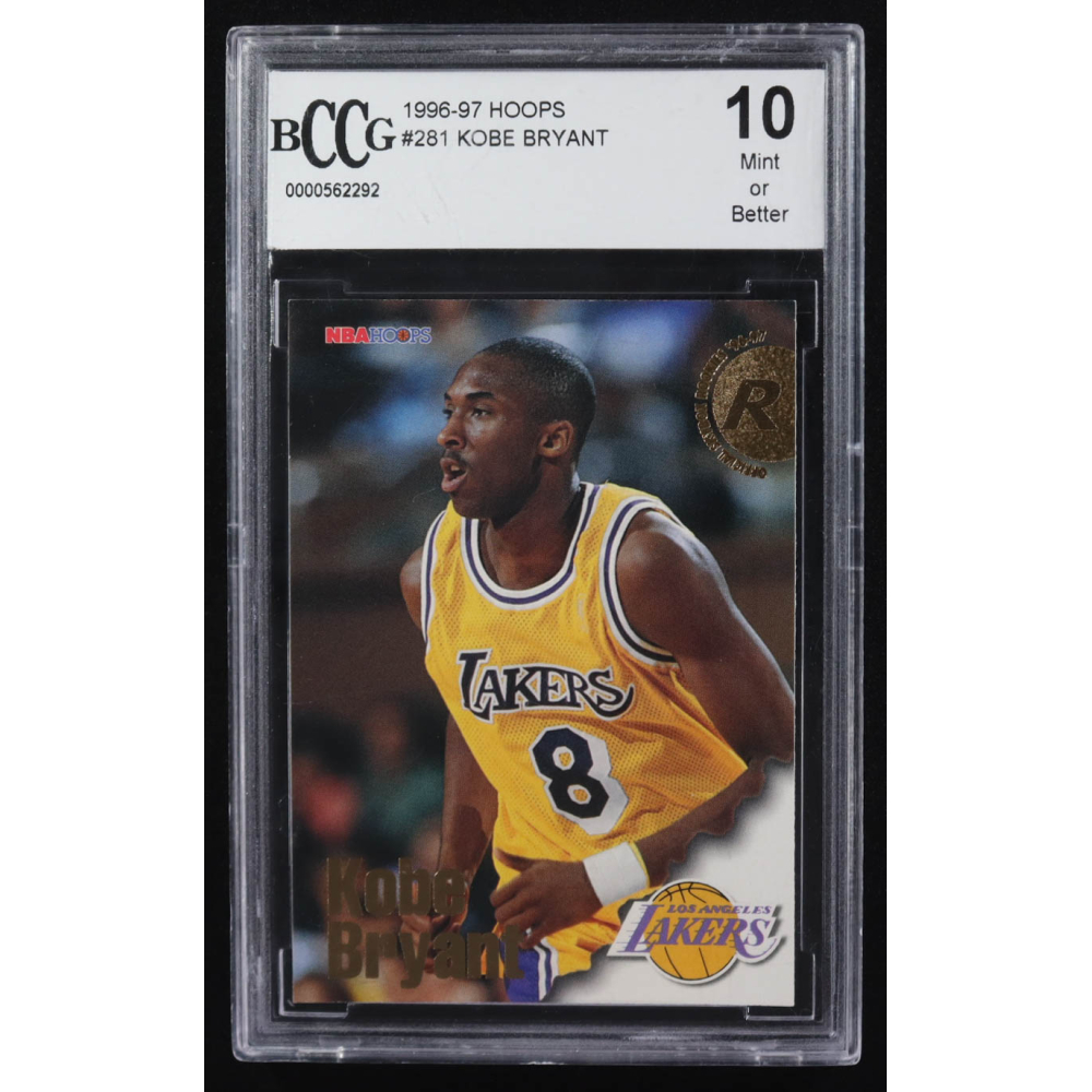 Kobe Bryant 1996-97 NBA Hoops #281 RC (BCCG 10) at PristineAuction.com