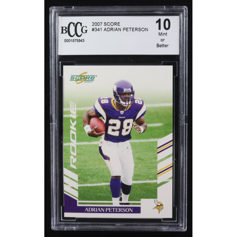 Adrian Peterson 2007 Score #341 RC (BCCG 10) at PristineAuction.com