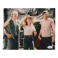 Mike Farrell Signed "M*A*S*H* " 8x10 Photo Inscribed "Peace!" (AutographCOA) at PristineAuction.com