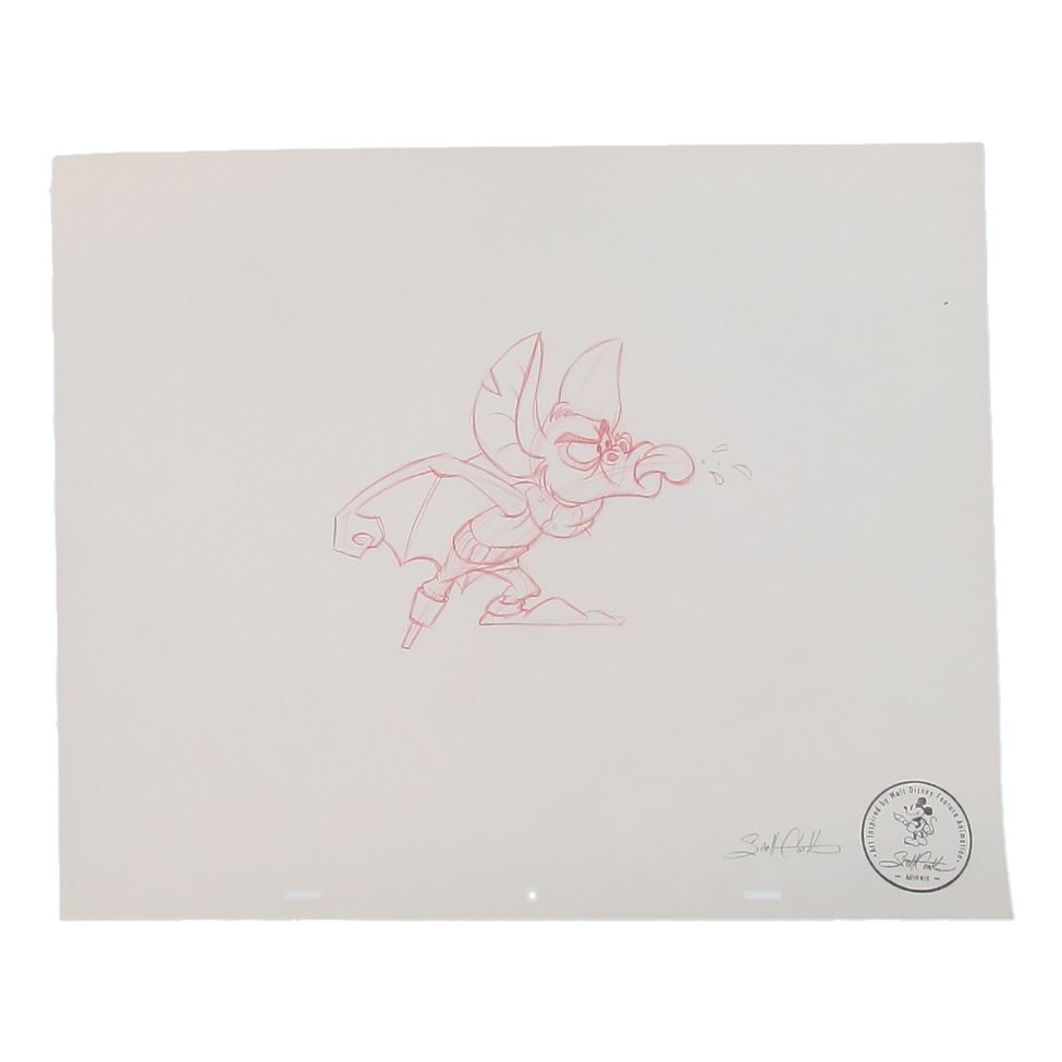 "Fidget the Bat" By Scott T. Cook 13.5x16.5 Original Art at PristineAuction.com "Fidget the Bat" By Scott T. Cook 13.5x16.5 Original Art at PristineAuction.com