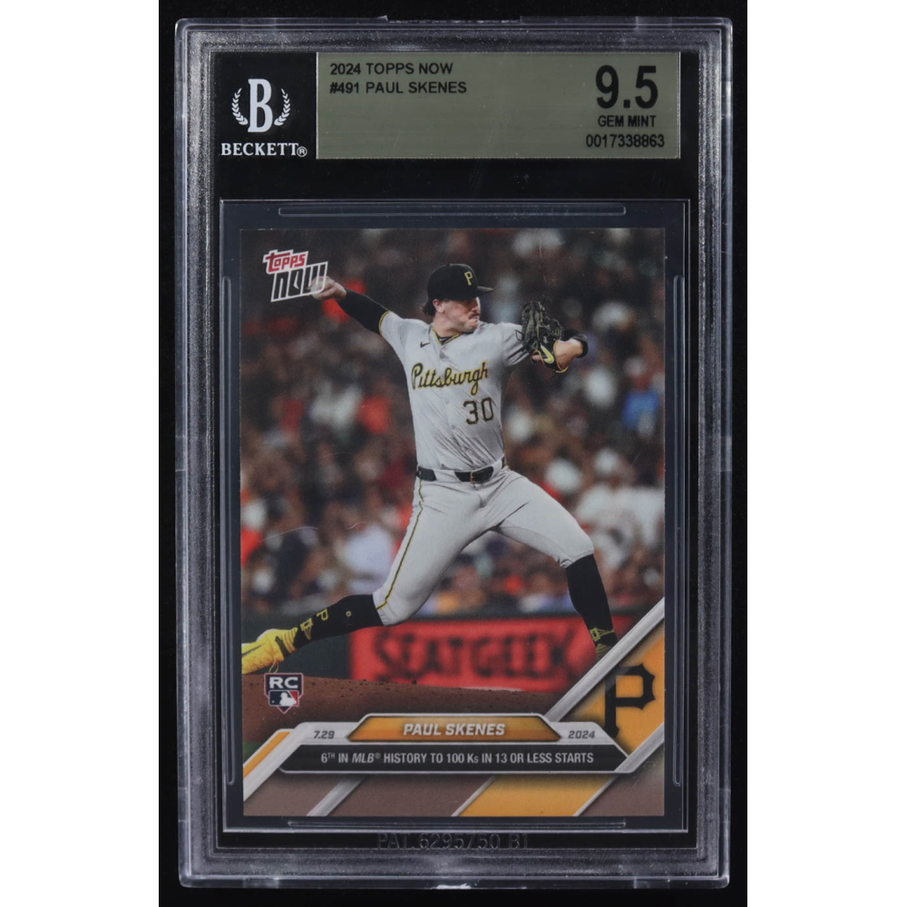 Paul Skenes 2024 Topps Now #491 RC (BGS 9.5) at PristineAuction.com