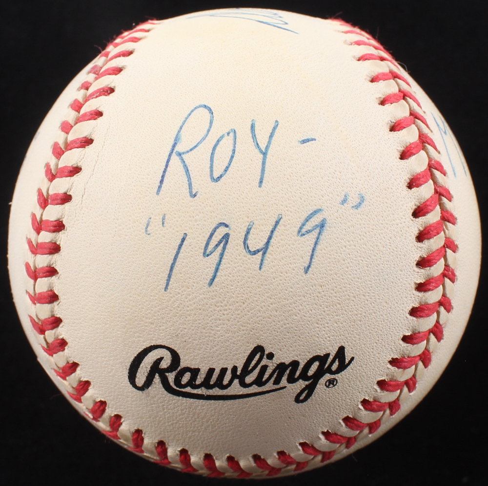 Don Newcombe Signed ONL Baseball with Display Case Inscribed "ROY 1949" & "Cy Young 1956" & "MVP 1956" (JSA) at PristineAuction.com Don Newcombe Signed ONL Baseball with Display Case Inscribed "ROY 1949" & "Cy Young 1956" & "MVP 1956" (JSA) at PristineAuction.com