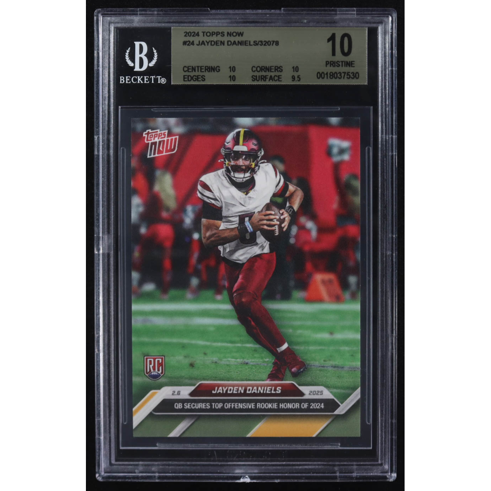 Jayden Daniels 2024 Topps Now #24 RC (BGS 10) at PristineAuction.com