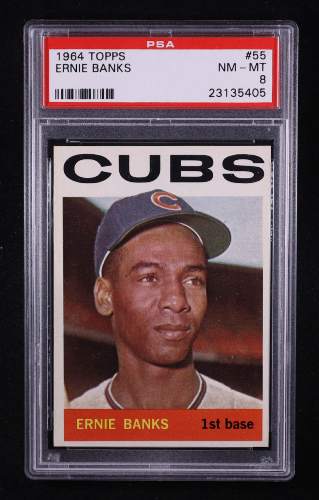 Ernie Banks 1964 Topps #55 (PSA 8)