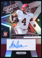 Jalen Milroe 2025 Panini Prizm Draft Picks Saturday Star Autographs #10 RC at PristineAuction.com