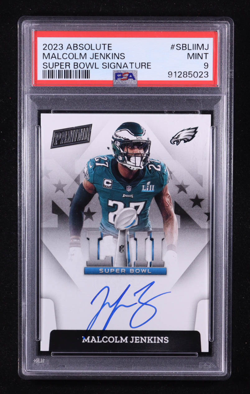 Malcolm Jenkins 2023 Donruss Super Bowl Signatures #1 (PSA 9) at PristineAuction.com Malcolm Jenkins 2023 Donruss Super Bowl Signatures #1 (PSA 9) at PristineAuction.com