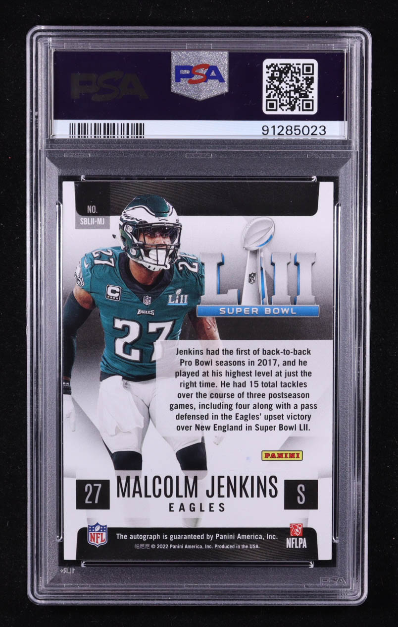 Malcolm Jenkins 2023 Donruss Super Bowl Signatures #1 (PSA 9) at PristineAuction.com Malcolm Jenkins 2023 Donruss Super Bowl Signatures #1 (PSA 9) at PristineAuction.com