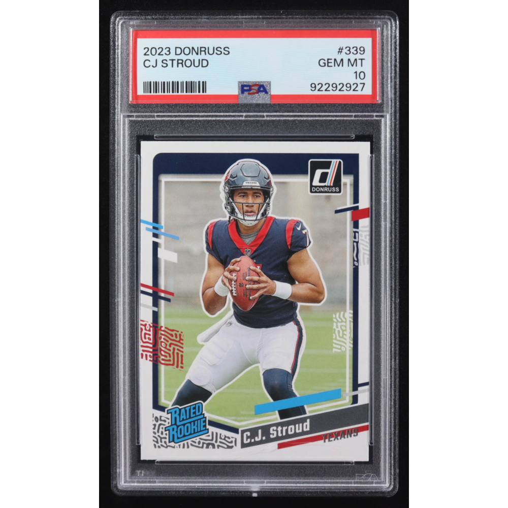CJ Stroud 2023 Panini Donruss RR #339 RC (PSA 10) at PristineAuction.com