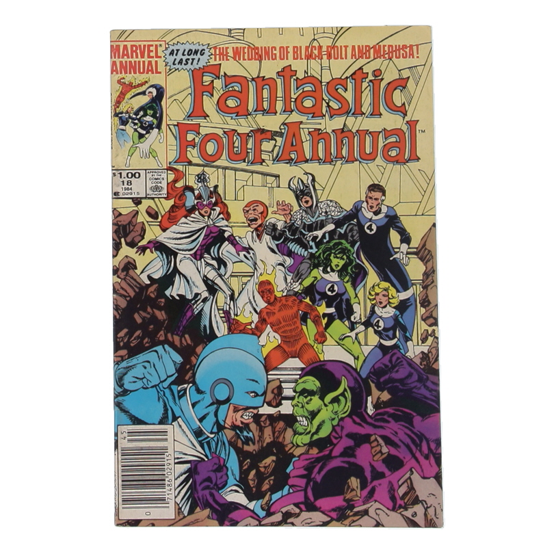 1984 "The Fantastic Four Annual" Issue #18 Marvel Comic Book at PristineAuction.com 1984 "The Fantastic Four Annual" Issue #18 Marvel Comic Book at PristineAuction.com