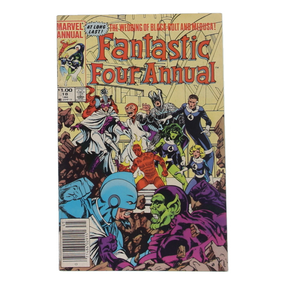 1984 "The Fantastic Four Annual" Issue #18 Marvel Comic Book at PristineAuction.com