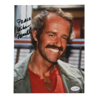 Mike Farrell Signed "M*A*S*H* " 8x10 Photo Inscribed "Peace!" (AutographCOA) at PristineAuction.com
