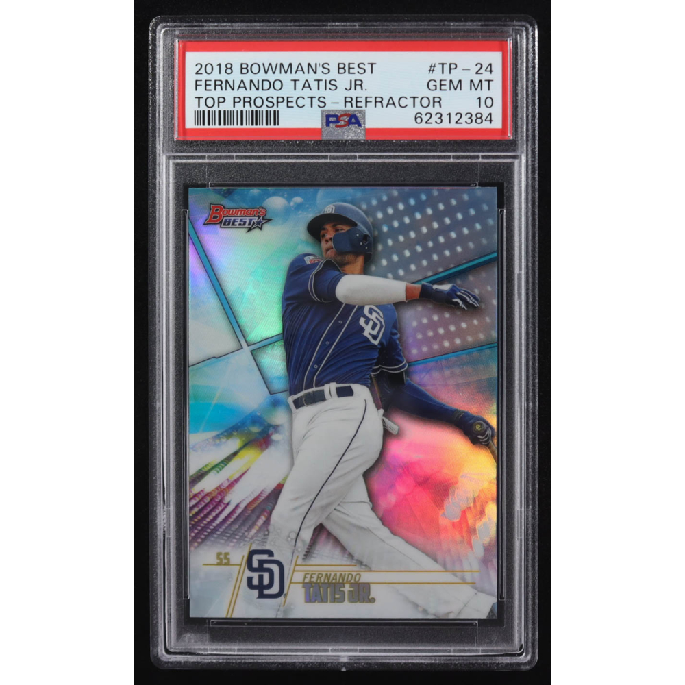 Fernando Tatis 2018 Bowman's Best Top Prospects Refractor #TP-24 RC (PSA 10) at PristineAuction.com