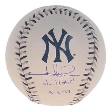 Jim Abbott Signed Yankees Logo OML Baseball Inscribed "No-Hitter 9-4-93" (Beckett) at PristineAuction.com Jim Abbott Signed Yankees Logo OML Baseball Inscribed "No-Hitter 9-4-93" (Beckett) at PristineAuction.com