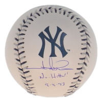 Jim Abbott Signed Yankees Logo OML Baseball Inscribed "No-Hitter 9-4-93" (Beckett) at PristineAuction.com