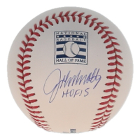 John Smoltz Signed OML Hall of Fame Logo Baseball Inscribed "HOF 15" (Beckett) at PristineAuction.com