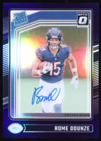 Rome Odunze 2024 Donruss Optic Rated Rookies RPS Autographs Purple #286 #04/35 RC at PristineAuction.com