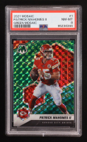 Patrick Mahomes II 2021 Panini Mosaic Mosaic Green #1 (PSA 8) at PristineAuction.com